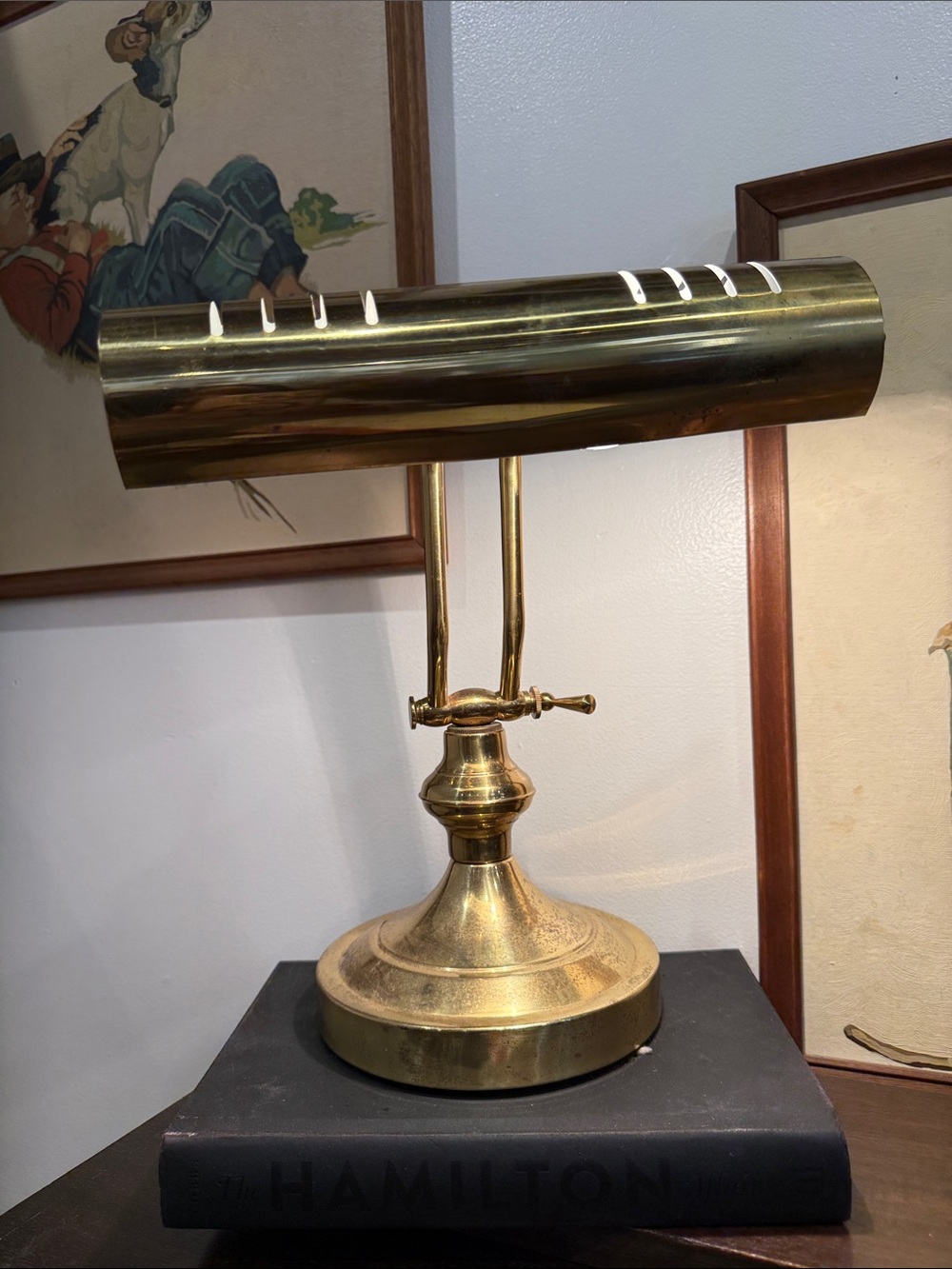 Brass Piano Desk Lamp - Polished Gold Finish